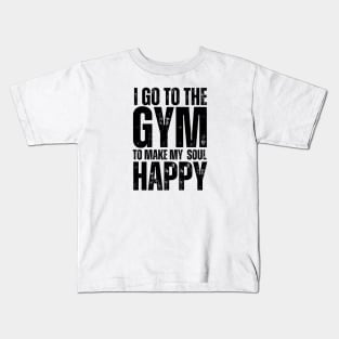 Elevate Your Soul: Gym Journeys to Inner Happiness, gym lovers, fitness Kids T-Shirt